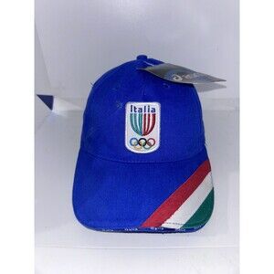 Italy Italia 2006 Italian Flag Blue Hat Cap ASICS NEW NWT VTG Olympics